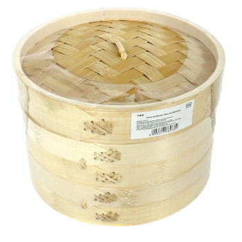 PANELA A VAPOR CESTA DE BAMBU 20cm