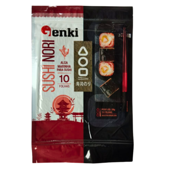 NORI GENKI 10 FOLHAS ALGA MARINHA