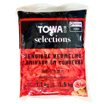 GENGIBRE VERMELHO FATIADO TOWA 1KG