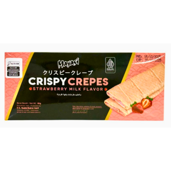 CREPE DOCE CROCANTE MORANGO E LEITE 85g MAYASI