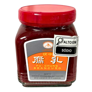 PROMOÇÃO - TOFU EM CONSERVA VERMELHO FU CHUNG 250g