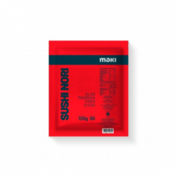NORI MAKI RED 50 FOLHAS (VERMELHO)