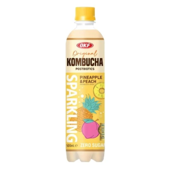 KOMBUCHA ABACAXI C/ PESSEGO OKF 500ml