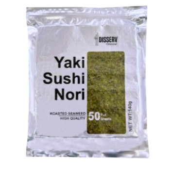 ALGA NORI PRATA 50 FOLHAS (SILVER) - 140g