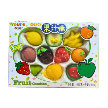BALA DE GOMA PRESENTE FRUTAS 110g