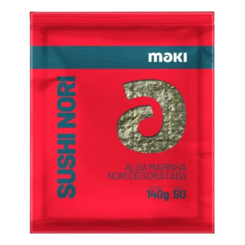 ALGA NORI MAKI RED 50 FOLHAS (VERMELHO) - 140g