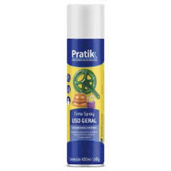 TINTA SPRAY PRATIK BRANCO BRILHANTE 400ML