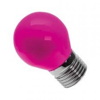 LAMPADA BOLINHA LED 3W BIVOLT ROSA