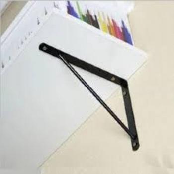 SUPORTE PRATELEIRA PRETO C/ MAO FRANCESA 25X40CMTS