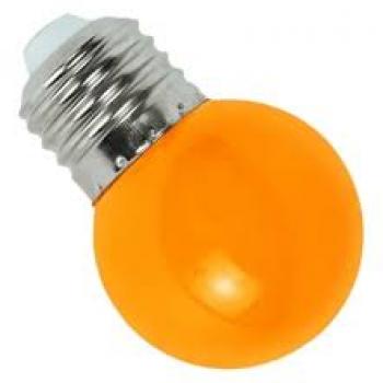 LAMPADA BOLINHA LED 3W BIVOLT LARANJA