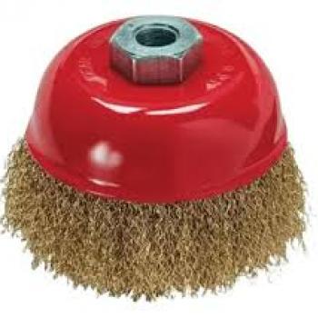 ESCOVA ACO COPO ONDULADA 75MM M14 LIXADEIRA MTX