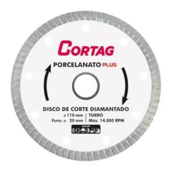 DISCO DIAMANTADO TURBO P/PORCELANATO 110X20MM CORTAG