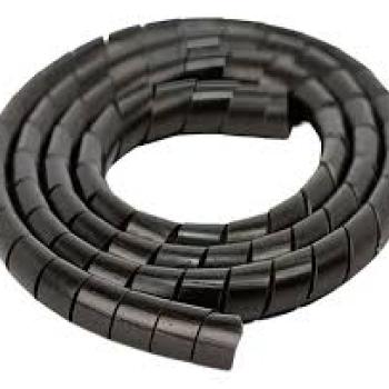 ORGANIZADOR CABOS ESPIRODUTO PRETO 1MT