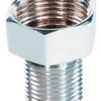 PROLONGADOR DE TORNEIRA 3/4 INT X 1/2 EXT METAL INOX
