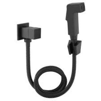 DUCHA HIGIENICA METAL C80 QUADRI QUADRADA PRETA