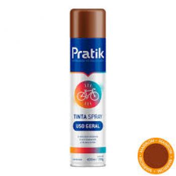 TINTA SPRAY PRATIK MARROM 400ML