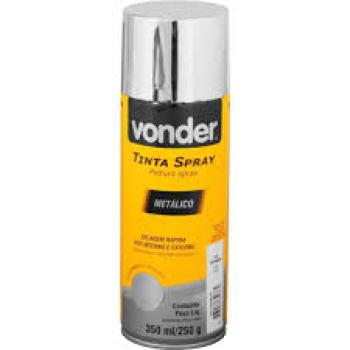 TINTA SPRAY VONDER CROMADO METÁLICO 350ML