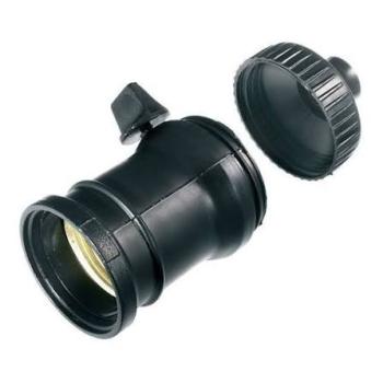 SOQUETE NYLON BASE E-27 COM CHAVE
