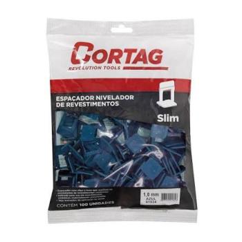 ESPACADOR NIVELADOR CORTAG SLIM 1,0MM C/100 UNIDADES