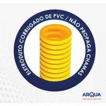 ROLO MANGUEIRA CORRUGADA 3/4 AMARELA C/50 MTS ARQUA