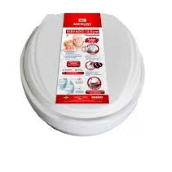 ASSENTO SANITARIO ALMOFADADO OVAL MEBUKI ESPECIAL BRANCO