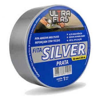 FITA ADESIVA SILVER CINZA 44MM X 25MTS DRYKO