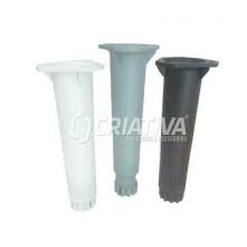 PE PLASTICO REDONDO COM REGULAGEM AL 14cm PRETO