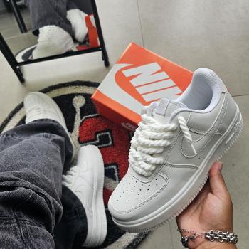 NIKE AIR FORCE 1 “WHITE ROPE WHITE“