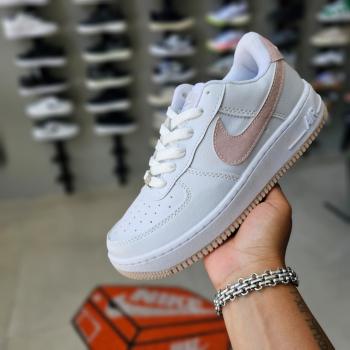 AIR FORCE 1 BRANCO/NUDE BRILHO