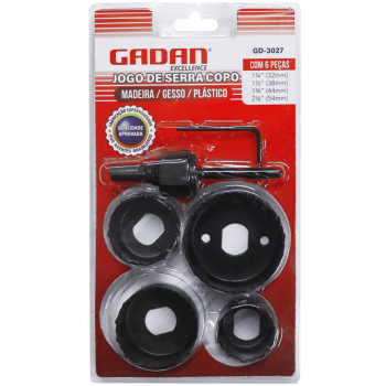 JOGO DE SERRA COPO 6 PEÇAS GADAN GD-3027