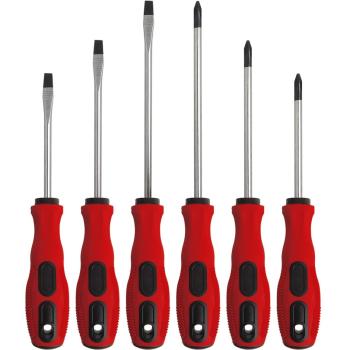 JOGO DE CHAVES DE FENDA E PHILIPS 6 PEÇAS GADAN GD-3140