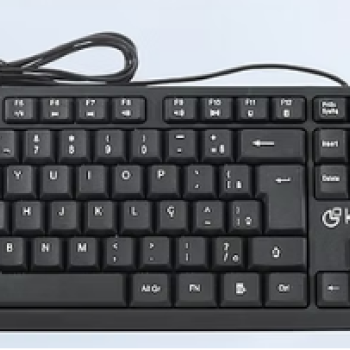 Teclado Keytime Office Typeflow ABNT 2 12 teclas multimidia USB 2,0 Cabo 1,4m Preto - KYT00009