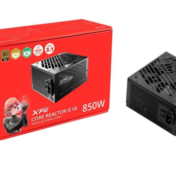 Fonte XPG Kyber, 850W, ATX 3.1, 80 Plus Gold, Preto, KYBER850G-BKCBR