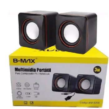 Caixa De Som Multimidia Portatil 3w Para Pc E Note
