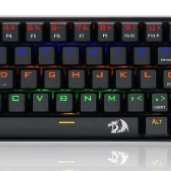 Teclado Gamer Mecanico Redragon Lakshmi USB Rainbow Swith MK2 Preto - K606R (PT-BLACK)