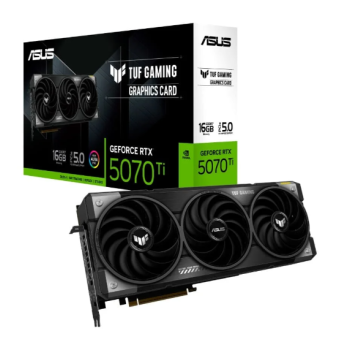 Placa de Vídeo Asus TUF-RTX 5070 TI 16G GAMING NVIDIA Geforce, 16GB, GDDR7, 256bits, Triple Fan, DLSS 4, Ray Tracing