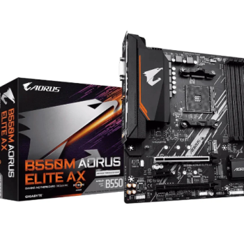 Placa Mae Gigabyte B550M AORUS ELITE (AM4/4xDDR4/HDMI/DVI-D/M.2/USB 3.1) Ver. 1.1