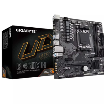 Placa Mae Gigabyte Amd B650m H Matx Am5 M.2 Nvme 2xDDR5 Max. 96gb 1x Dp 1x HDMI 2xusb 3.2 4xusb 2.0