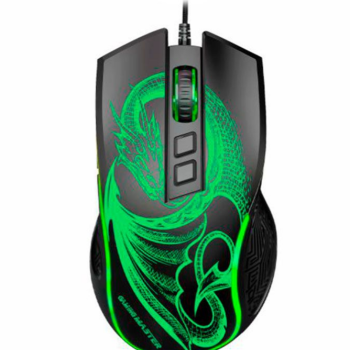 Mouse Gamer K-Mex MGL337 Dragao, RGB, 6400DPI, 7 Botoes, Preto, MGL337US001CB0X