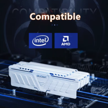 KIT Memória GUDGA DDR4 32GB 2x16GB 4000Mhz  Branca