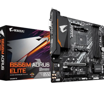 Placa-Mãe Gigabyte B550M Aorus Elite Rev. 1.3, AMD AM4, Micro ATX, DDR4, Preto - B550M AORUS ELITE