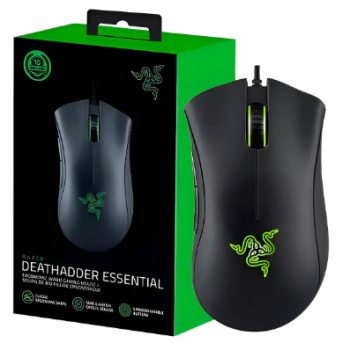 Mouse com Fio Deathadder Essential Preto Razer