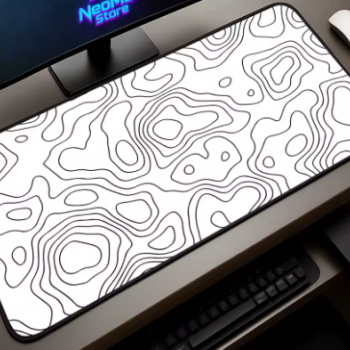 Mouse Pad Gamer Grande Profissional 90x40 Alta Qualidade Estampa Topografia Titorion