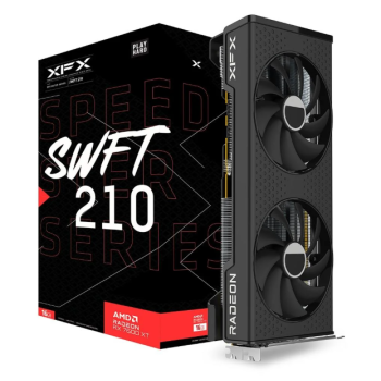 Placa de Vídeo RX 7600 XT XFX Speedster SWFT 210 AMD Radeon, 16GB GDDR6, Dual Fan, AMD Freesync