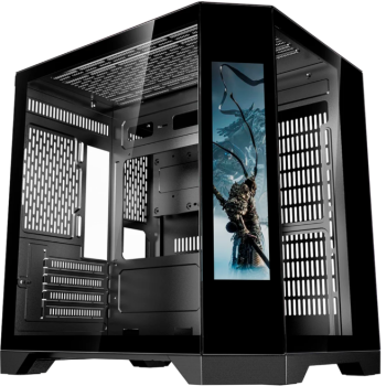 Gabinete Gamer Mancer CV700X, Mid-Tower, Com Tela LCD, Lateral de Vidro, Preto, MCR-CV700X-BK