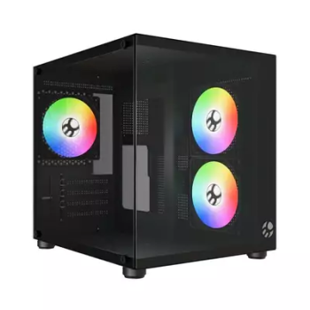 GABINETE GAMER BG-064 PURE PRETO BLUECASE - S/ FONTE E S/ FANS / VIDRO / USB 3.0 / MICRO-ATX / MINI-ITX