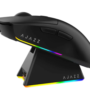 Mouse Gamer AJAZZ AJ139 V2 MC Wireless 22000DPI 1000Hz PAW3311 Com Dock Carregamento + Grips