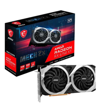 Placa De Vídeo RX 6750 XT Mech 2x 12G V1 Radeon, 12GB, GDDR6, Freesync, Dual Fan