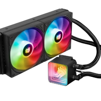 Water Cooler Pichau Aqua 240S, ARGB, 240mm, Preto, PCH-AQA240S-BK01