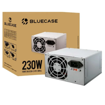 FONTE DE ALIMENTACAO ATX PS/3 230W S/ CABO S/ CAIXA (BLU230-CMPS3) - BLUECASE - PRATA REF 8270